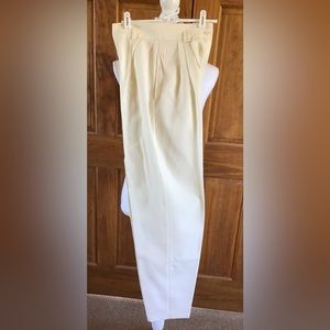 New never worn winter white linen pants S